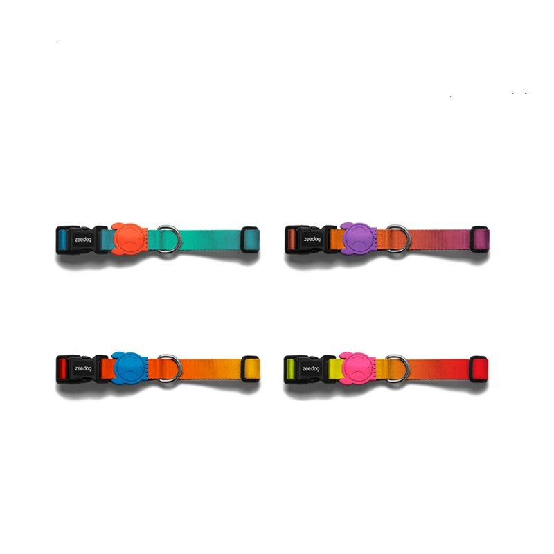 Gradient Color Dog Collar – Stylish & Adjustable Pet Neckband