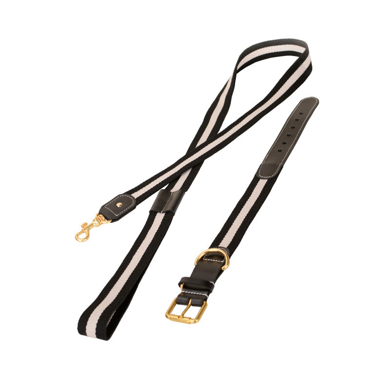 Woven Dog Collar & Leash Set – Super Wide for Medium & Large Dogs