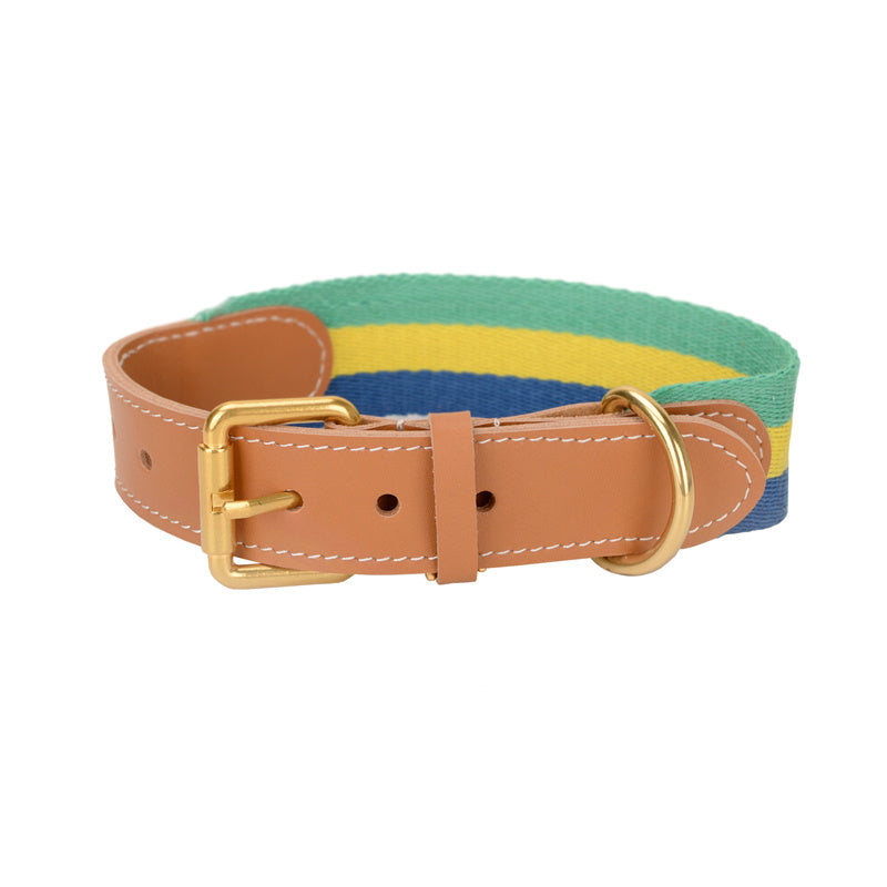 Woven Dog Collar & Leash Set – Super Wide for Medium & Large Dogs