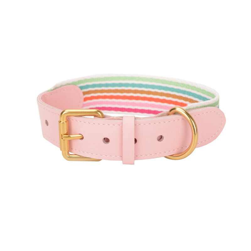 Woven Dog Collar & Leash Set – Super Wide for Medium & Large Dogs