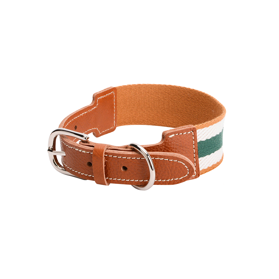 Adjustable Stripe Pet Collar with Buckle Strap