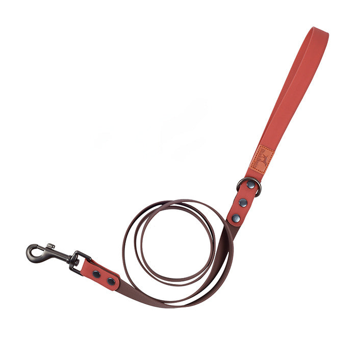 Retro Dog Collar with Traction Rope
