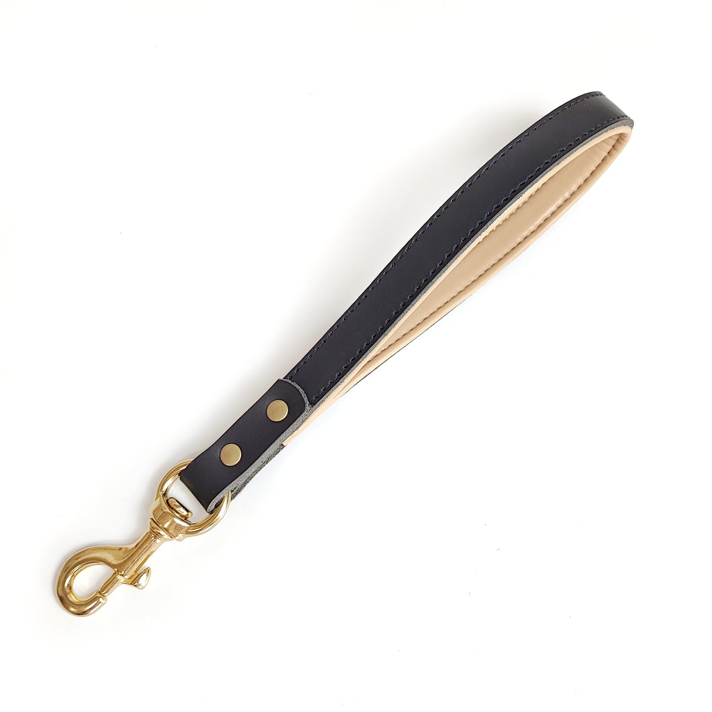 Real Cowhide Dog Leash – Hand-Held Leather Lead