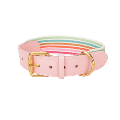 Woven Dog Collar & Leash Set – Super Wide for Medium & Large Dogs