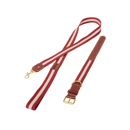 Woven Dog Collar & Leash Set – Super Wide for Medium & Large Dogs