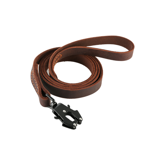 Cowhide Dog Leash with Fast Release Buckle