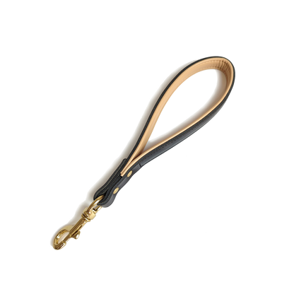 Real Cowhide Dog Leash – Hand-Held Leather Lead