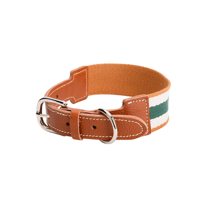 Adjustable Stripe Pet Collar with Buckle Strap